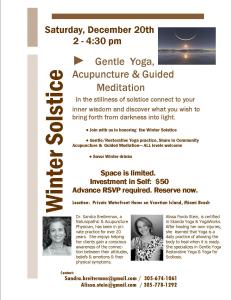 Gentle Yoga, Acupuncture, & Guided Mediation